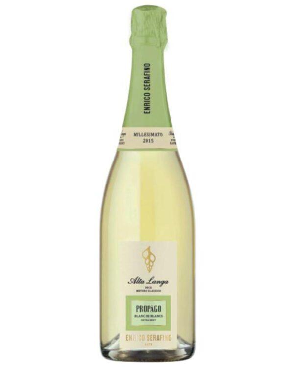 Enrico Serafino Alta Langa Blanc de Blancs Propago extra brut è un vino bianco spumante italiano prodotto in Piemonte nella zona dell'alta langa