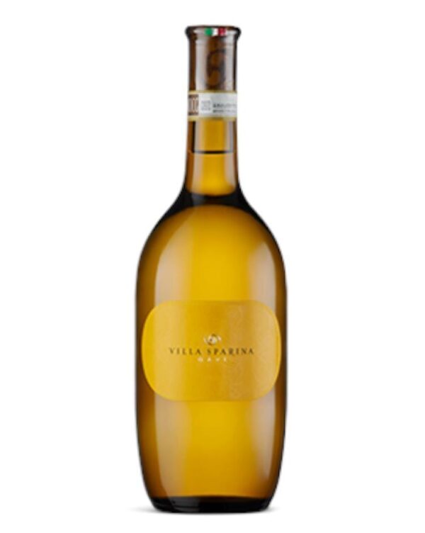villa sparina gavi bottiglia di vino bianco prodotto in Italia, nella zona di Gavi in Piemonte