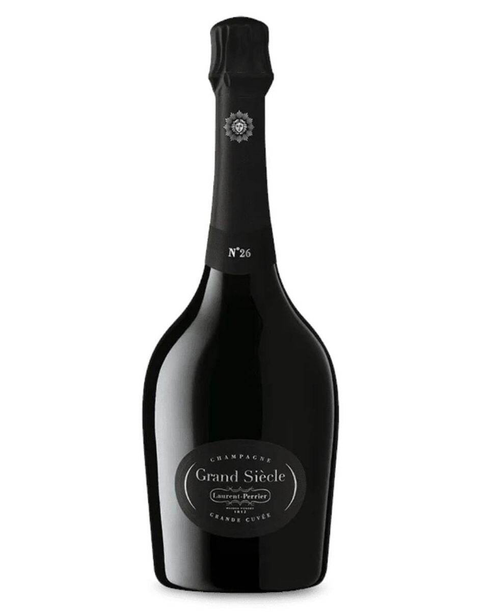 Laurent Perrier Champagne Grand Siecle Edizione 26 Brut Sorprendente 1 Laurent Perrier champagne Grand Siecle Edizione 26 brut bottiglia di spumante prodotto in Francia, nelle montagne di Reims in champagne