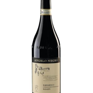 angelo negro barbaresco basarin bottiglia di vino rosso prodotta in Italia, nella zona delle Langhe, nel Comune di Neive in Piemonte