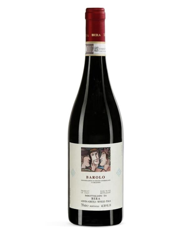 bera barolo bottiglia di vino rosso prodotto in Italia, nella zona del Barolo in Piemonte