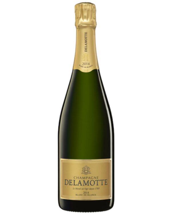 delamotte champagne blanc de blancs millesimè brut bottiglia di spumante bianco prodotto in Francia, in Champagne