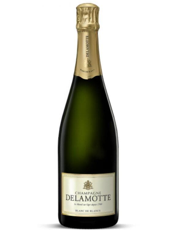 delamotte champagne blanc de blancs brut bottiglia di spumante bianco prodotto in Francia, in Champagne