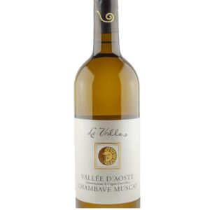 la vrille chambave muscat bottiglia di vino bianco prodotto in Italia, in Valle d'Aosta