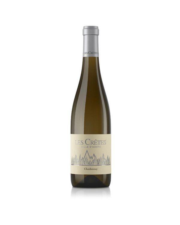 Les Cretes chardonnay bottiglia di vino prodotto in Italia, in Valle D'Aosta