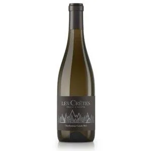 les cretes chardonnay cuvee bois bottiglia di vino bianco prodotto in Italia, nella Valle D'Aosta