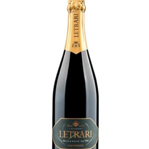 letrari trentodoc dosaggio zero bottiglia di spumante bianco prodotto in Italia, nella zona del Trento in Trentino