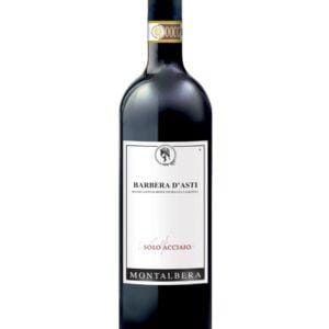 montalbera barbera solo acciaio è un vino rosso italiano ottenuto da uve barbera nel Monferrato