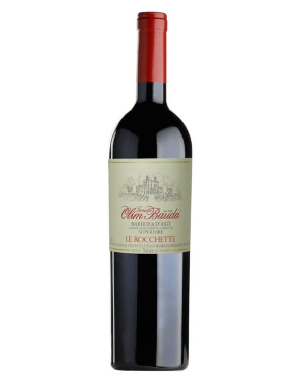 olim bauda barbera superiore le rocchette bottiglia di vino rosso prodotto in Itaslia, nella zona di Nizza Monferrato in Piemonte