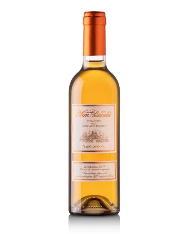 Olim Bauda passito San Giovanni 2006 bottiglia di vino dolce prodotto in Italia, nel Monferrato astigiano in Piemonte