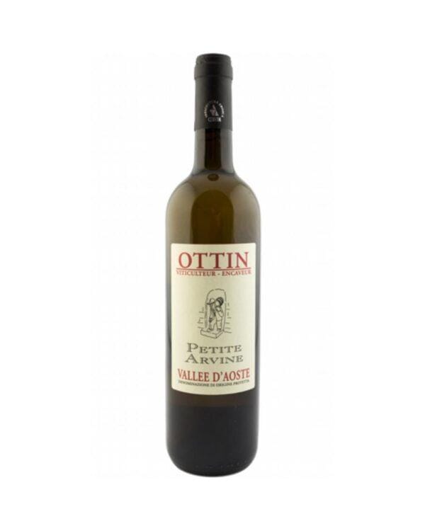 Ottin Petite Arvine bottiglia di vino bianco prodotto in Italia, in Valle D'Aosta