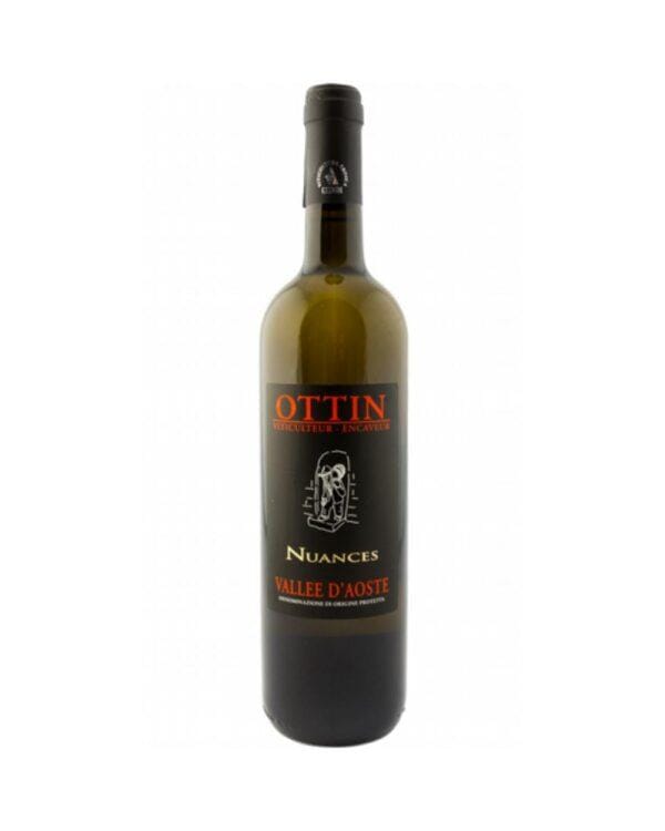 Ottin Petite Arvine Nuances bottiglia di vino bianco prodotto in Italia, in Valle D'Aosta