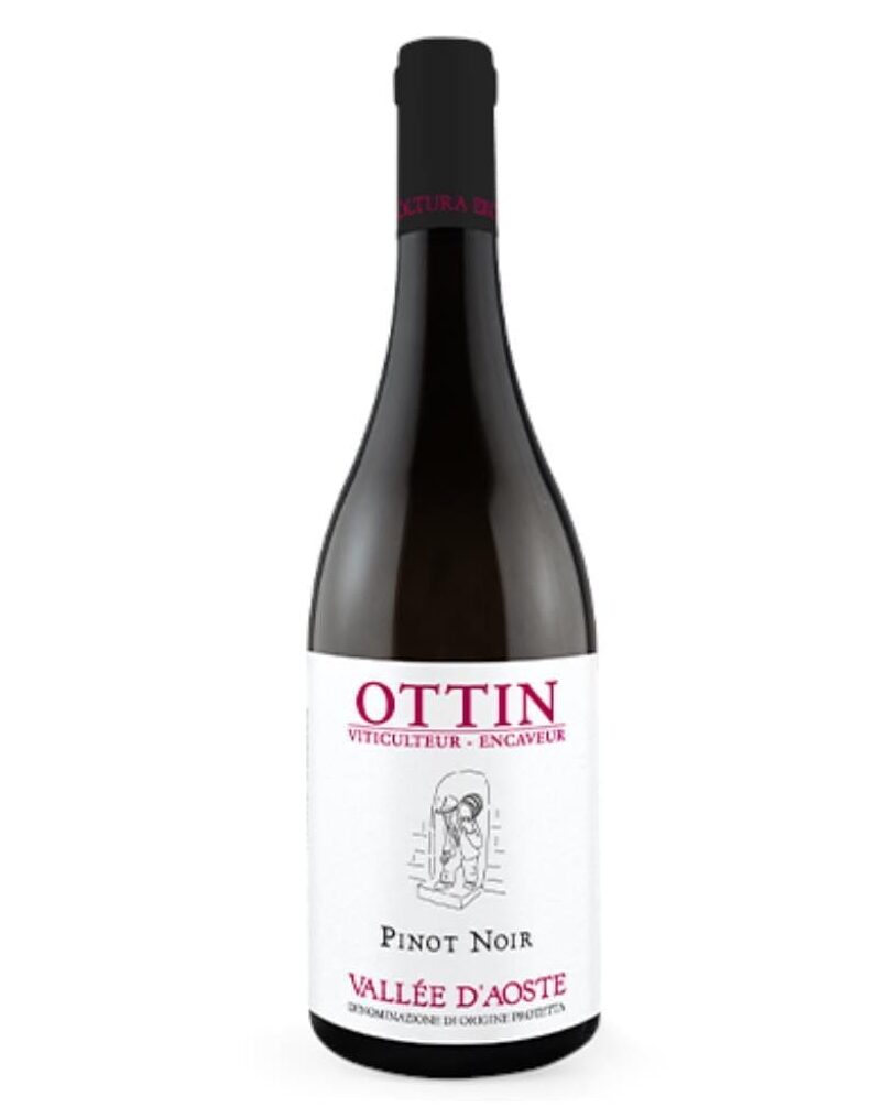 Ottin Pinot Noir 2023 Incredibile 1 ottin pinot noir bottiglia di vino rosso prodotto in Italia, in Valle D'Aosta
