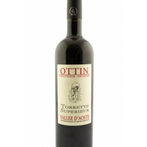 Ottin Torrette superieur bottiglia di vino rosso prodotto in Italia, in Valle D'Aosta