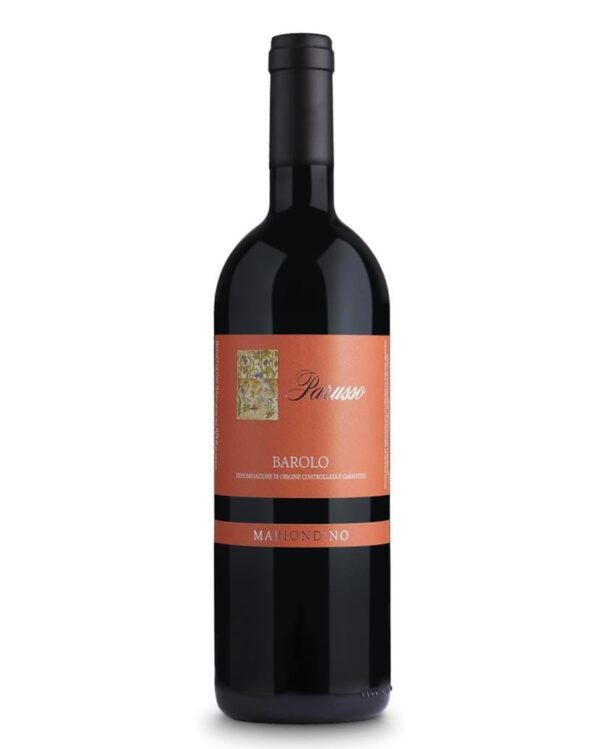 parusso barolo mariondino bottiglia di vino rosso prodotto in Italia nelle langhe da uve nebbiolo
