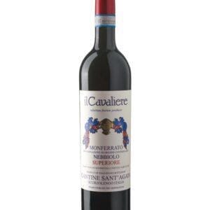 santagata monferrato nebbiolo il cavaliere bottiglia di vino rosso prodotto in Italia, nel monferrato astigiano