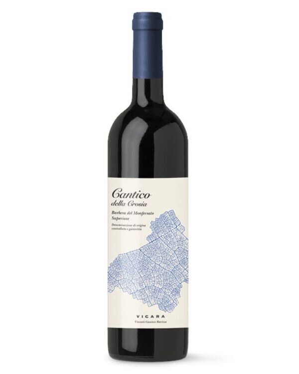 vicara barbera superiore cantico della crosia bottiglia di vino rosso prodotto in Italia, nel Monferrato in Piemonte