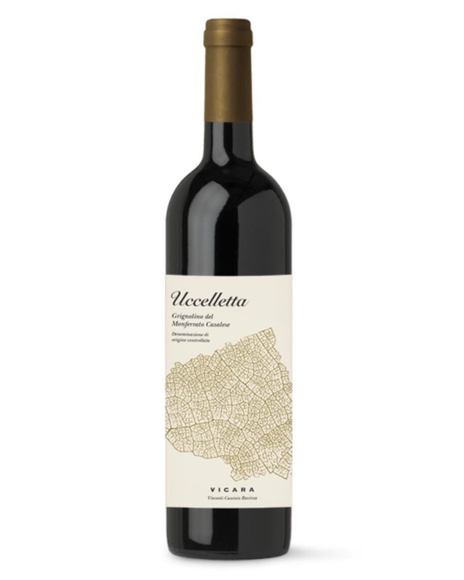 ViCaRa Grignolino Monferace Uccelletta 2017 Sorprendente 1 vicara grignolino monferace uccelletta bottiglia di vino rosso prodotto in Italia, nel Monferrato in Piemonte