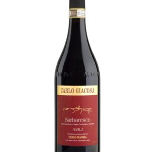 carlo giacosa barbaresco asili bottiglia di vino rosso prodotto in Italia, nelle Langhe piemontesi