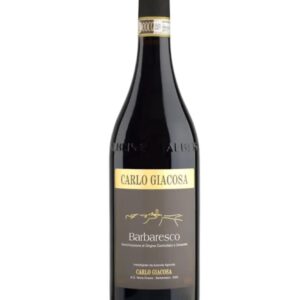 carlo giacosa barbaresco bottiglia di vino rosso prodotto in Italia, nelle Langhe piemontesi