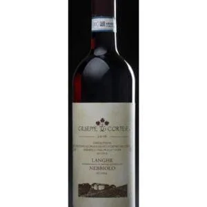 giuseppe cortese langhe nebbiolo bottiglia di vino rosso prodotto in Italia, nelle Langhe piemontesi