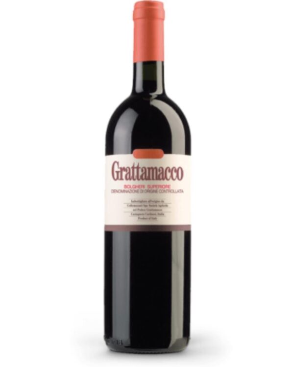Grattamacco bolgheri rosso bottiglia di vino rosso prodotto in Italia, nella zona di Bolgheri in Toscana
