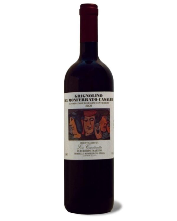 la cantinetta grignolino del monferrato bottiglia di vino rosso prodotto in Italia, nel monferrato