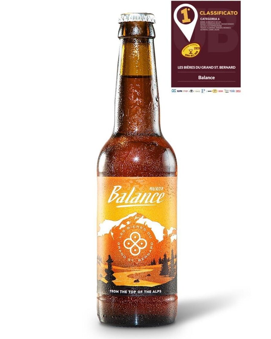 Biere Grand St Bernard Birra Ambrata Balance (0,33lt.) Incredibile 1 biere grand st bernard birra ambrata balance bottiglia di birra prodotta in Italia, nella valle d'aosta