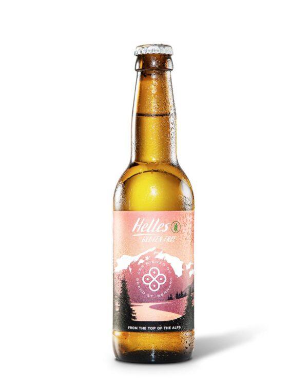 biere grand st bernard birra bionda gluten free helles bottiglia di birra prodotta in Italia, nella valle d'aosta