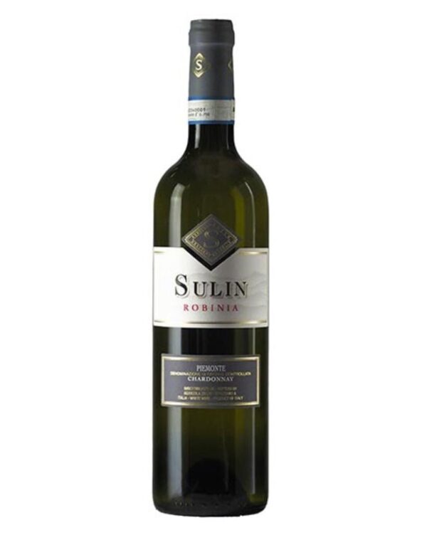 Sulin chardonnay robinia bottiglia di vino bianco prodotto in Italia, nel Monferrato in piemonte