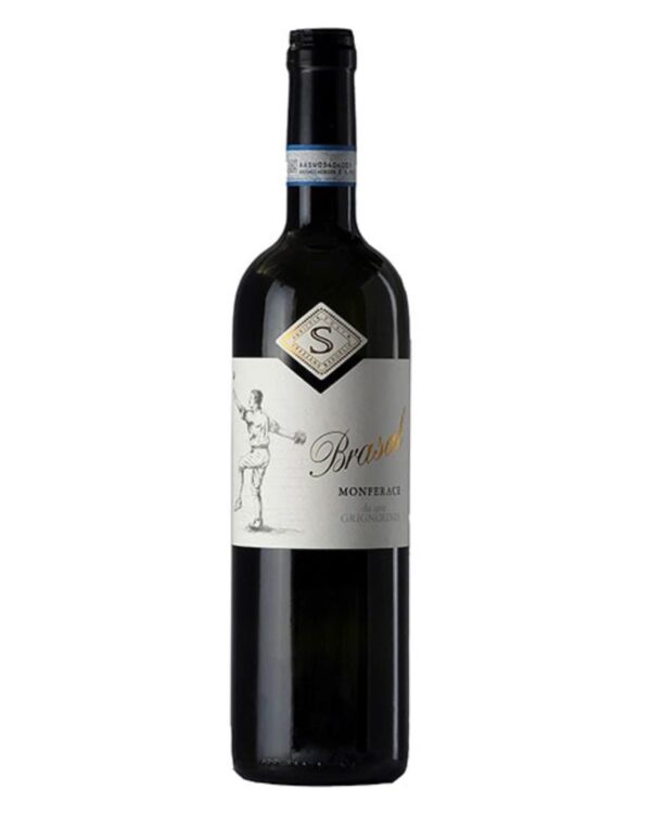 Sulin grignolino monferace brasal bottiglia di vino rosso prodotto in Italia, nel Monferrato in piemonte