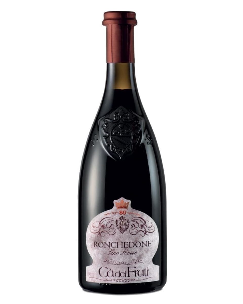 Cà dei Frati Ronchedone 2019 Notevole 1 cà dei frati ronchedone bottiglia di vino rosso prodotto in Italia, nella zona del Lago di Garda