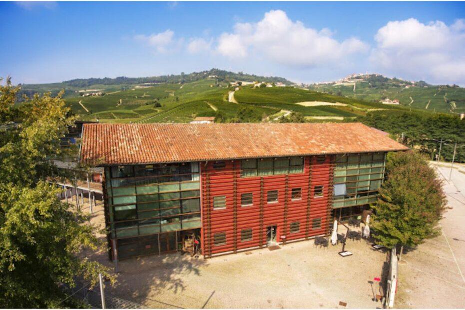 casa vinicola vite colte vista esterna di parte della cantina