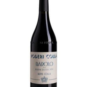 colla barolo bussia riserva bottiglia di vino rosso prodotto in Italia, nella zona delle Langhe in Piemonte