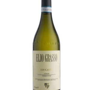 elio grasso chardonnay educato bottiglia di vino bianco prodotto in Italia, nella zona delle Langhe in Piemonte