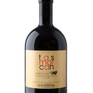 elio perrone barbera d'asti tasmorcan bottiglia di vino rosso prodotto in Italia, nel Monferrato in Piemonte