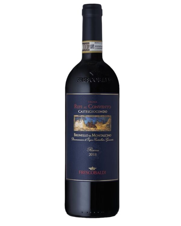 frescobaldi brunello di montalcino riserva ripe al convento bottiglia di vino rosso prodotto in Italia, in Toscana