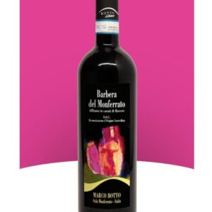 marco botto barbera monferrato affinata bottiglia di vino rosso prodotto in Italia, nel Monferrato in Piemonte