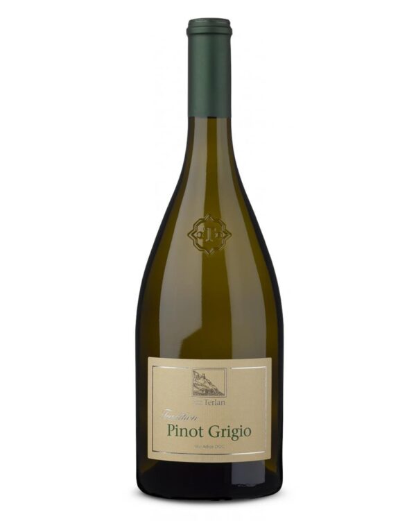 terlano pinot grigio bottiglia di vino bianco prodotto in Italia, in Alto Adige