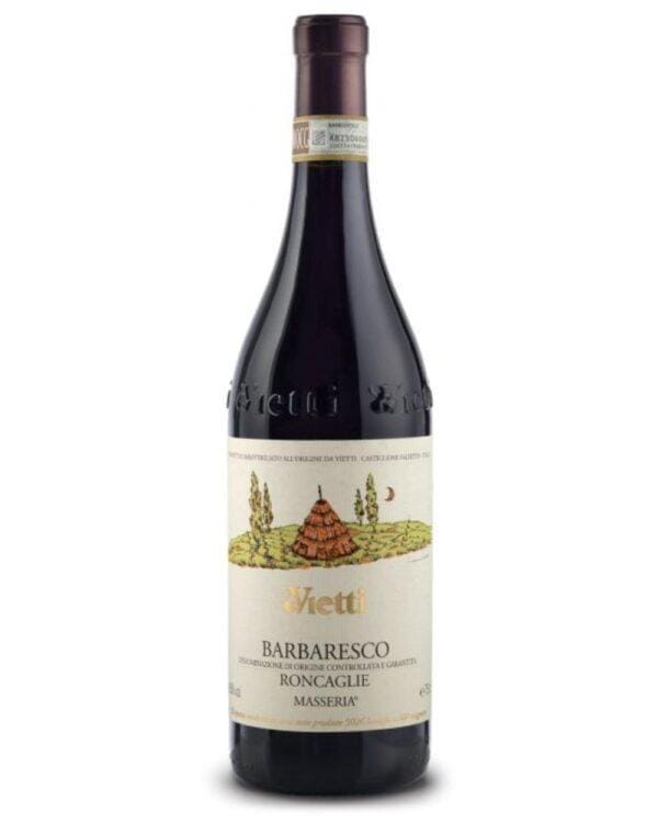 vietti barbaresco roncaglie bottiglia di vino rosso prodotto in Italia, nella zona delle Langhe in Piemonte