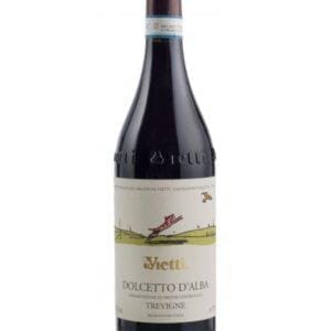 vietti dolcetto tre vigne bottiglia di vino rosso prodotto in Italia, nella zona delle Langhe in Piemonte