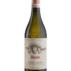 vietti roero arneis bottiglia di vino bianco prodotto in Italia, nella zona del Roero in Piemonte