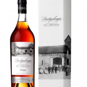 dartigalongue bas armagnac 25 yo bottiglia di distillato prodotto in Francia, nella zona di Armagnac