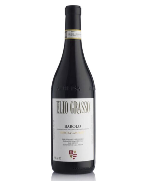 elio grasso barolo ginestra casa matè 2018 bottiglia di vino rosso prodotto in Italia, nella zona delle Langhe in Piemonte