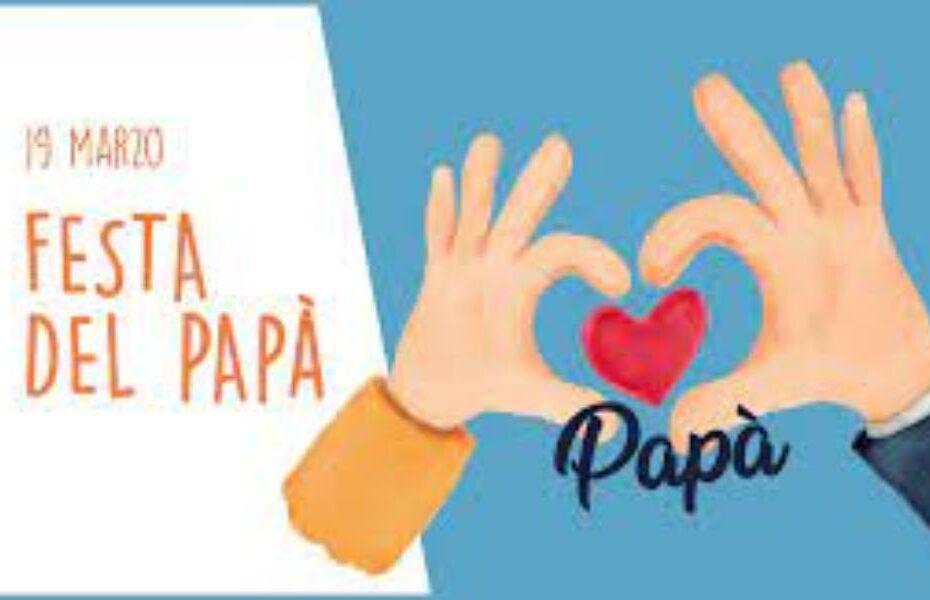 festa del papà disegno di mani e con simbolo del cuore