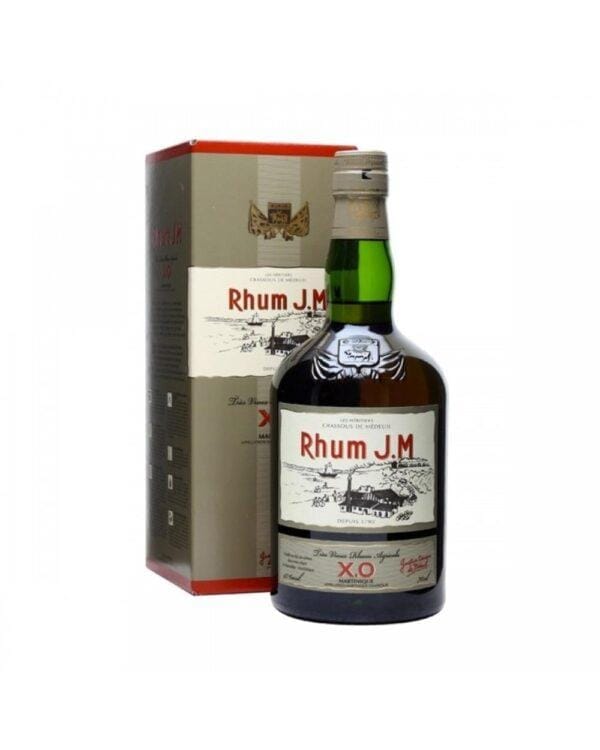 j.m. rum tres vieux agricole xo bottiglia di distillato prodotto nella Martinica