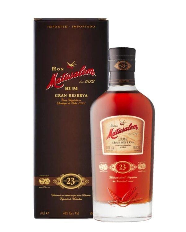 matusalem rum gran reserva 23 yo bottiglia di distillato prodotto nella Repubblica Dominicana