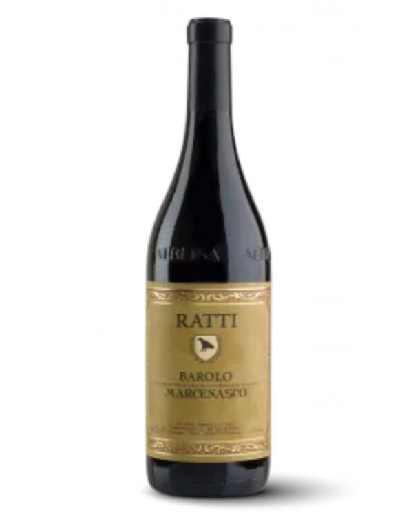 renato ratti barolo marcenasco 2018 bottiglia di vino rosso prodotto in Italia, nella zona delle Langhe in Piemonte