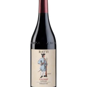 renato ratti dolcetto colombè bottiglia di vino rosso prodotto in Italia, nella zona delle Langhe in Piemonte