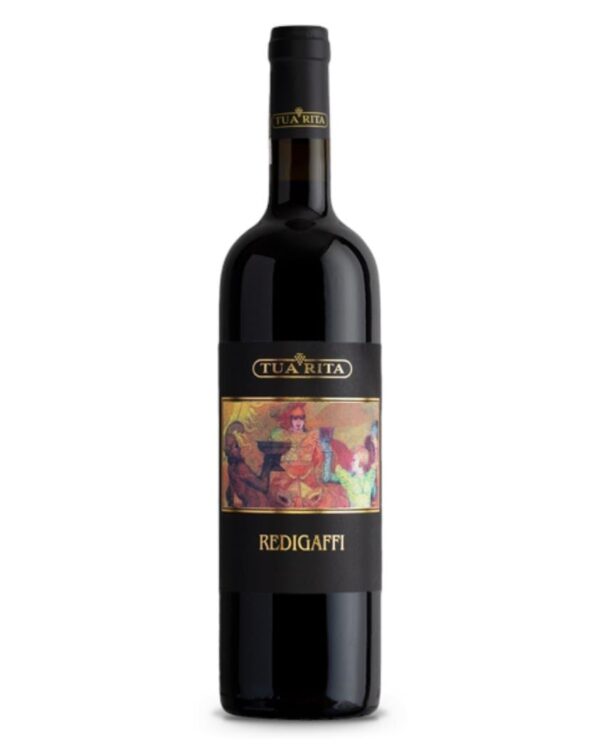 tua rita Redigaffi bottiglia di vino rosso prodotto in Italia, in Toscana